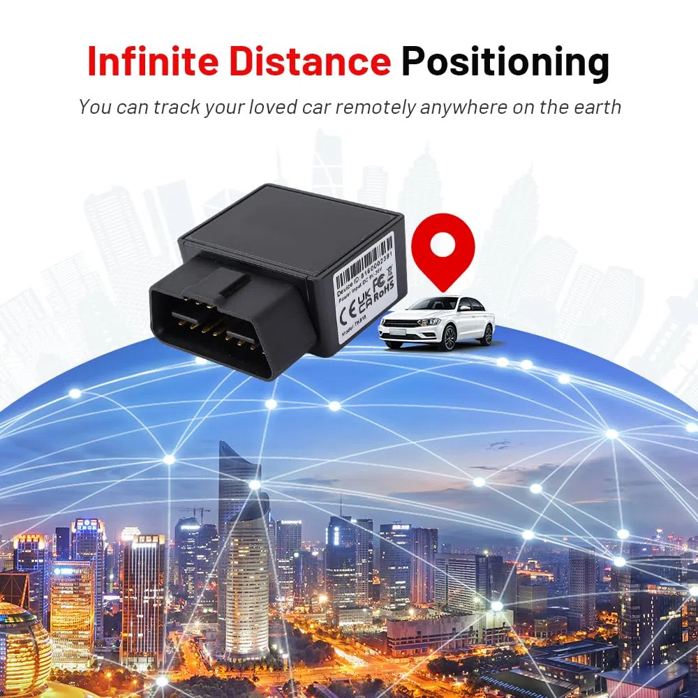 GPS Tracker 4G LTE OBD2 per Auto, Veicoli, Camion, Protezione Antifurto Online in Tutto Diverse Modalità di Allarme Tracciamento in Tempo Reale con App Gratuita Senza Abbonamento TK816 4G