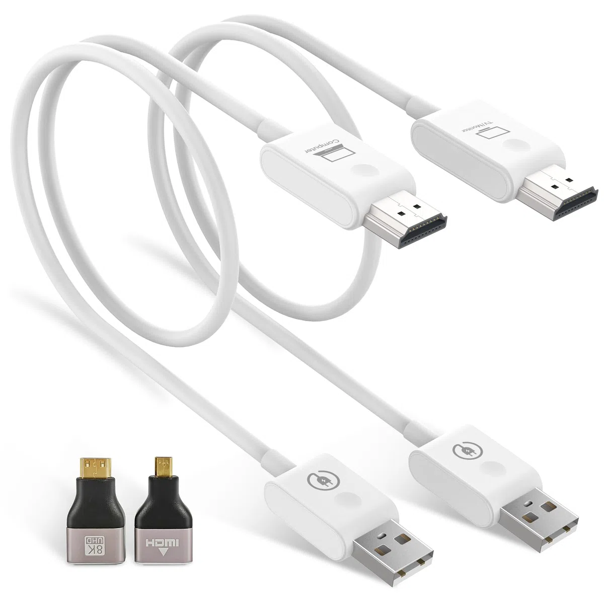Moman HDMI Wireless Transmitter and Receiver Extender CS6 Trasmettitore HDMI Wireless 1080P HD File Video Proiezione 50m/164FT 5Ghz per Monitor Computer HDTV Fotocamera Laptop Proiettore