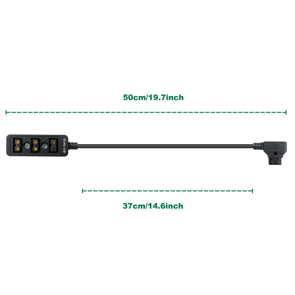 Alvin's Cables D-tap Splitter P-Tap HUB Cavo Dtap maschio a tre porte D tap femmina Cavo splitter con filettature per ARRI RED Z CAM Telecamere Tilta Steadicam IDX V-Mount della batteria