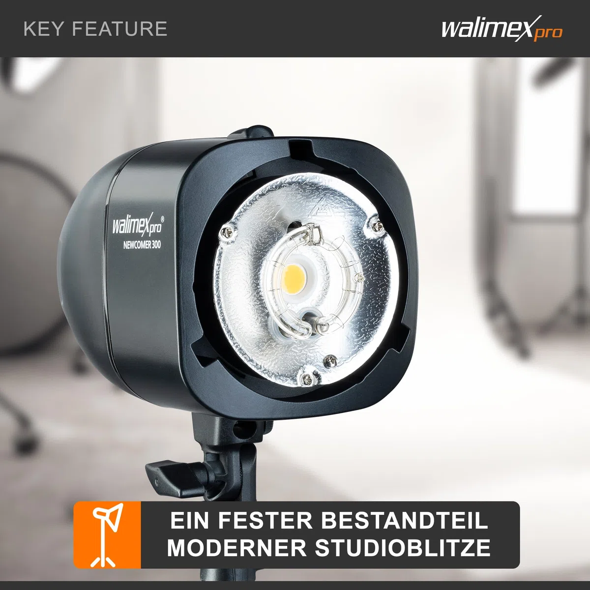 Walimex Pro VT-300 Ersatzblitzröhre für Studioblitzleuchte