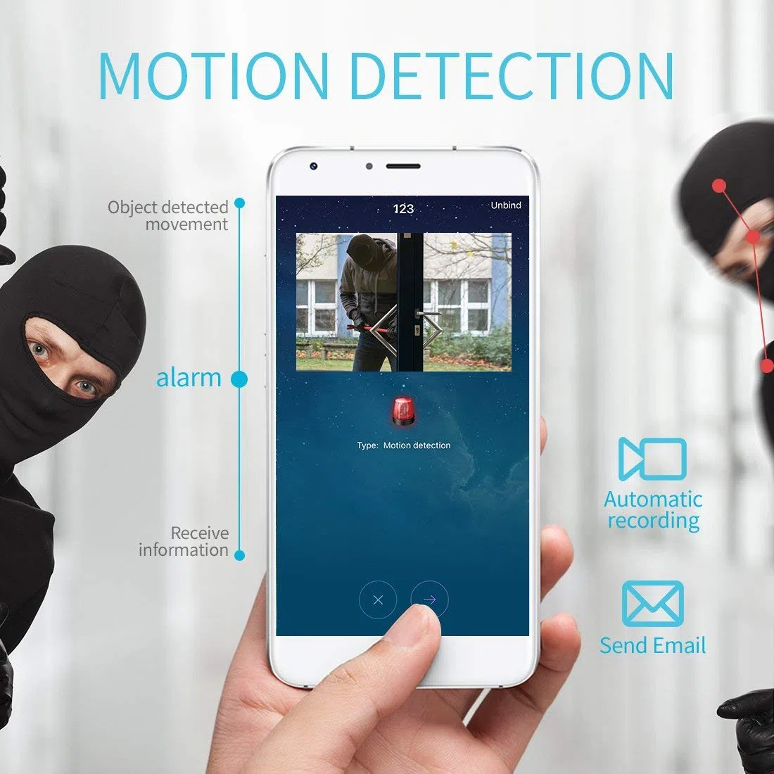 REIGY 3MP Kit Videosorveglianza Wifi Esterno con Registra Audio, Sistema di Sicurezza 16CH NVR+4x 1296P Camera, Telecamera Sorveglianza Wireless Impermeabile Visione Notturna Senza HDD
