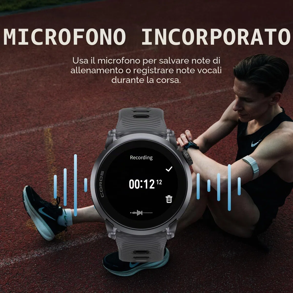 COROS PACE 4 Orologio GPS sportivo - Nero Cristallo, Alluminio