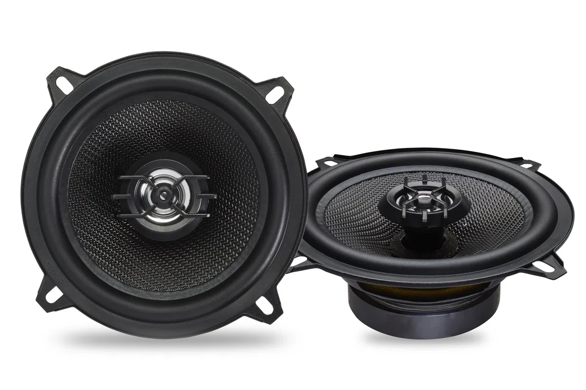Caliber Set di altoparlanti auto 100W - 2er Set Lautsprecher Auto - Koaxial Lautsprecher 2-Wege - 40W RMS - Inklusive Befestigungsmaterial - Schwarz - 13 cm