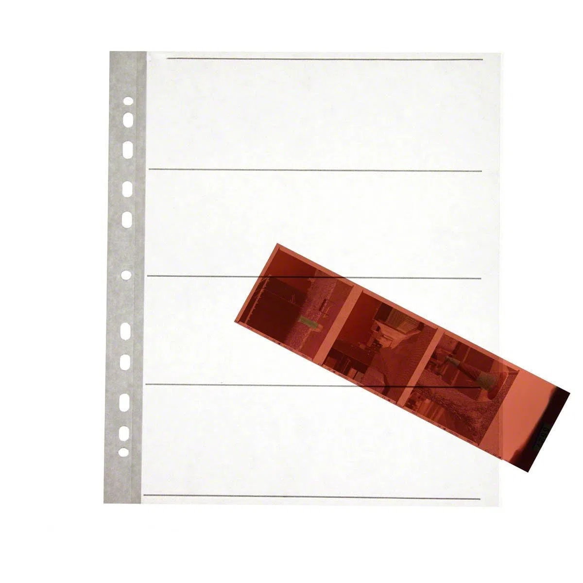 100 fogli di archiviazione negativi per 120 pellicole Senza acidi, sicuro per l'archiviazione. Pagine di archiviazione per raccoglitori ad anelli. Formato medio.