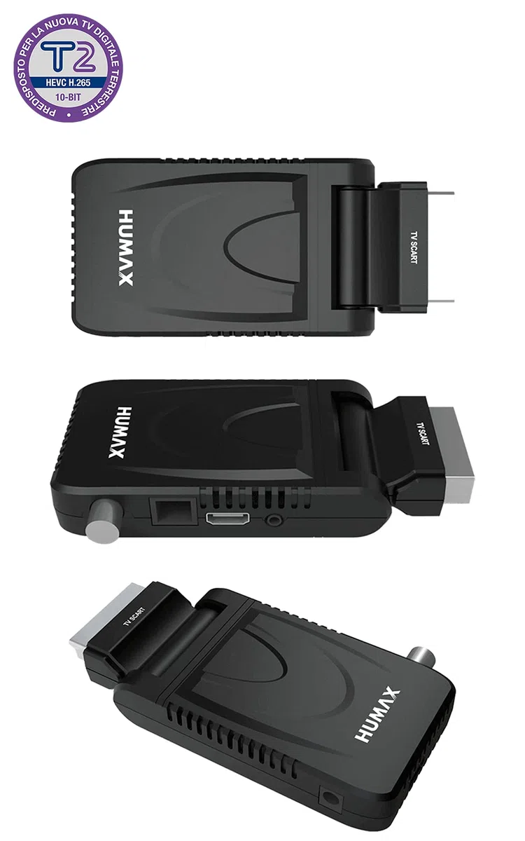 RICEVITORE DIGITALE TERRESTRE T2 HUMAX SCART HD 2021T2