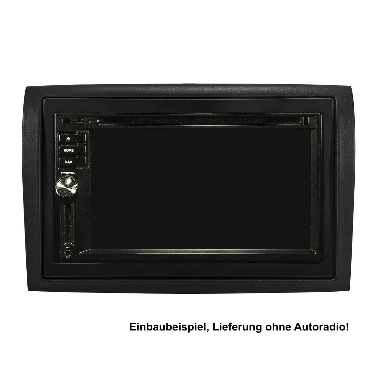 tomzz Audio 2414-062 Set cornice radio doppio DIN compatibile con Fiat Ducato Peugeot Boxer Citroen Jumper Relè nero con kit di installazione veicolo con predisposizione radio