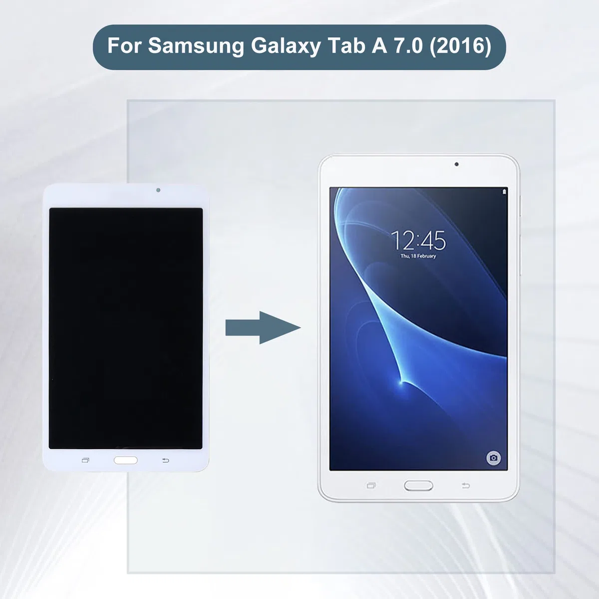 Display LCD compatibile con Samsung Galaxy Tab A 7.0 2016 WiFi SM-T280 Display Touch Screen Screen Digitizer Vetro Assembly + Strumenti (bianco)