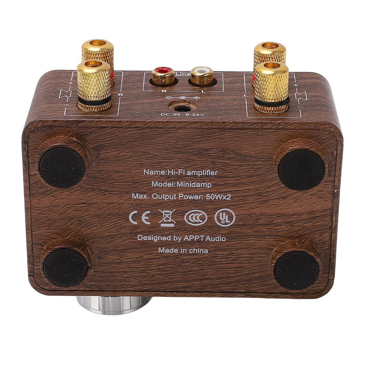 Mini Amplificatore di Potenza 5.0, Amp 2 50W e con Ingresso USB Mini Amplificatore Stereo HiFi Digitale