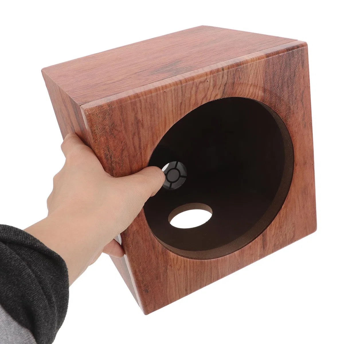 Box Audio in Legno 6,5 Pollici per Auto e Camion, Cassa Subwoofer Compatta per Upgrade Audio Veicolare