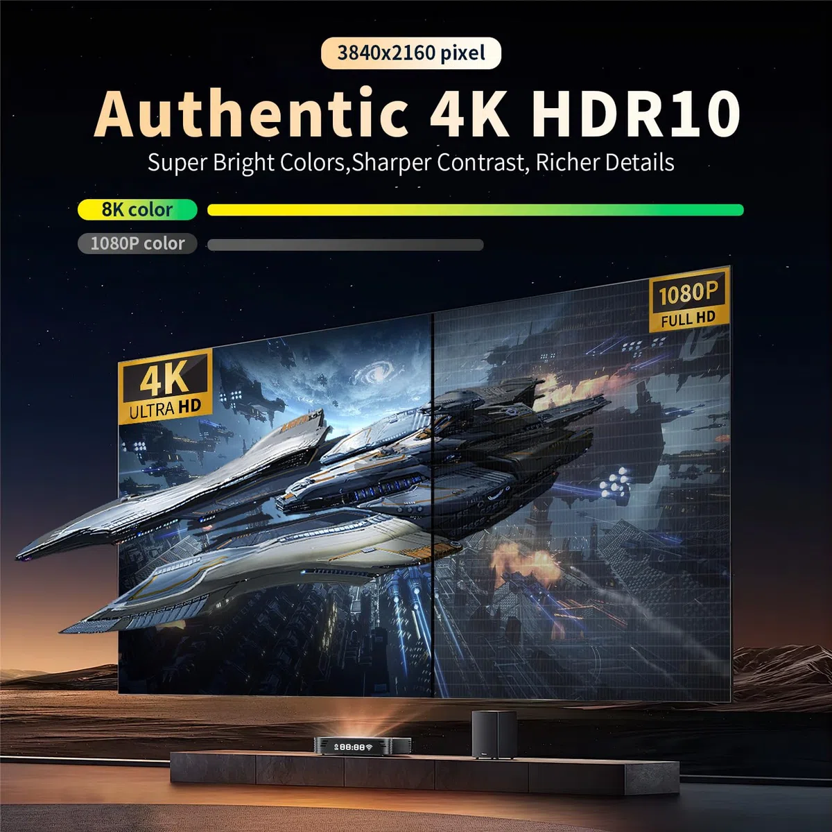 TV Box Android 14.0 4K @60fps, 2026 Neueste Android Box RK3518 mit RAM 2G ROM 16G WiFi6 Enternet 10/100M Bluetooth 5.0 USB 3.0 Unterstützt HD 8K 2K 1080P Smart TV Box Client Streaming mit Voice Remote