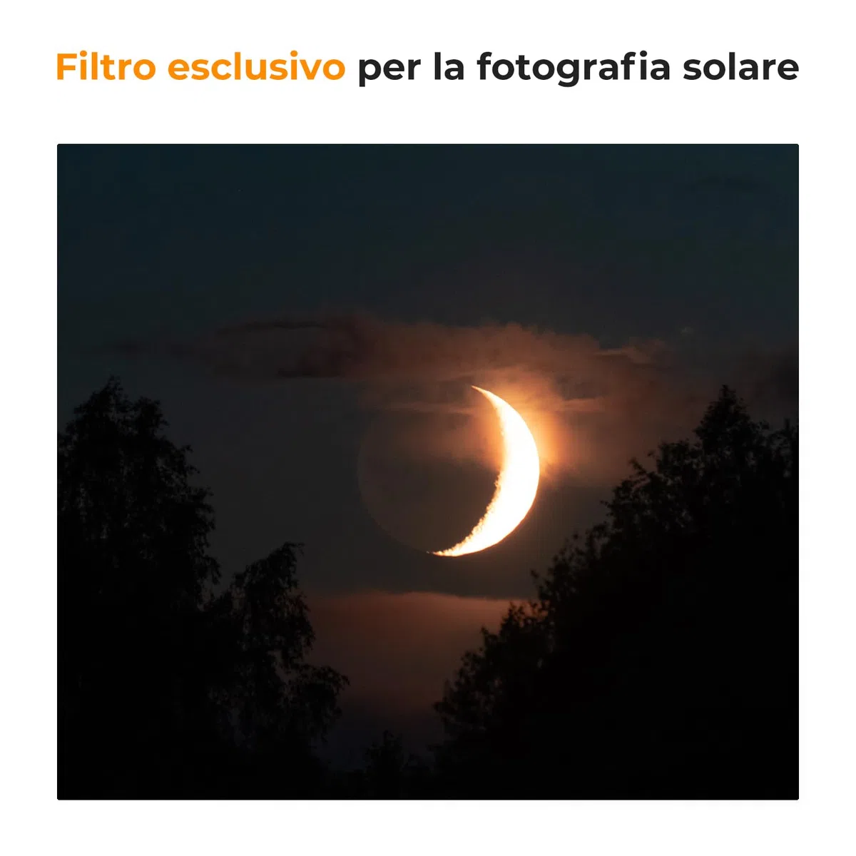 K&F CONCEPT Nano-Xcel 72mm Filtro ND10000000 (20 f-Stops) per Eclissi Solare, Filter a Densità Neutra ND1000000 Filtri per Fotografia di Solari in Vetro Ottico HD con Rivestimento Nano a 28 Strati