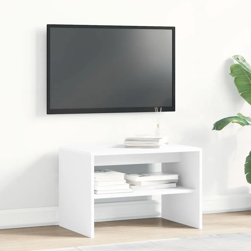 vidaXL Mobile TV e Console TV, Bianco, 60 x 40 x 40 cm, Legno Tecnico, Multifunzionale