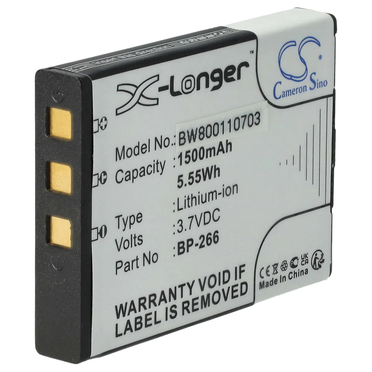 vhbw batteria sostituisce Icom BP-266 per radio (1500mAh, 3,7V, Li-Ion)