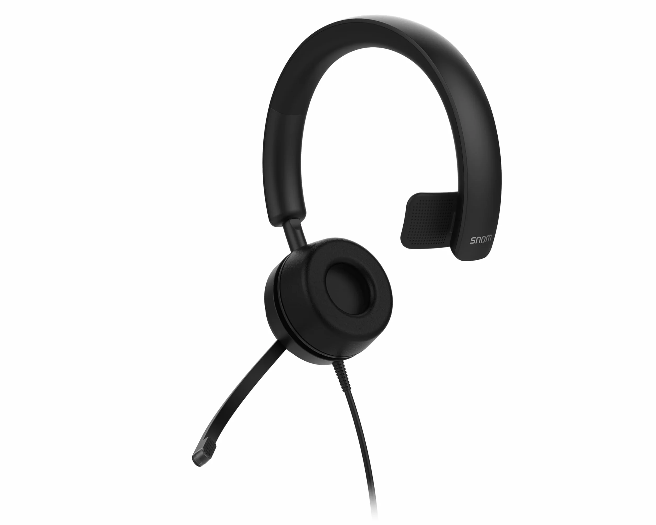 SNOM A310M Cuffie filo - Auricolari Monoaurali per Call Center e Uffici - Audio HD, Comfort Elevato, Struttura Leggera, Cancellazione Passiva del Rumore - Compatibili con Telefoni
