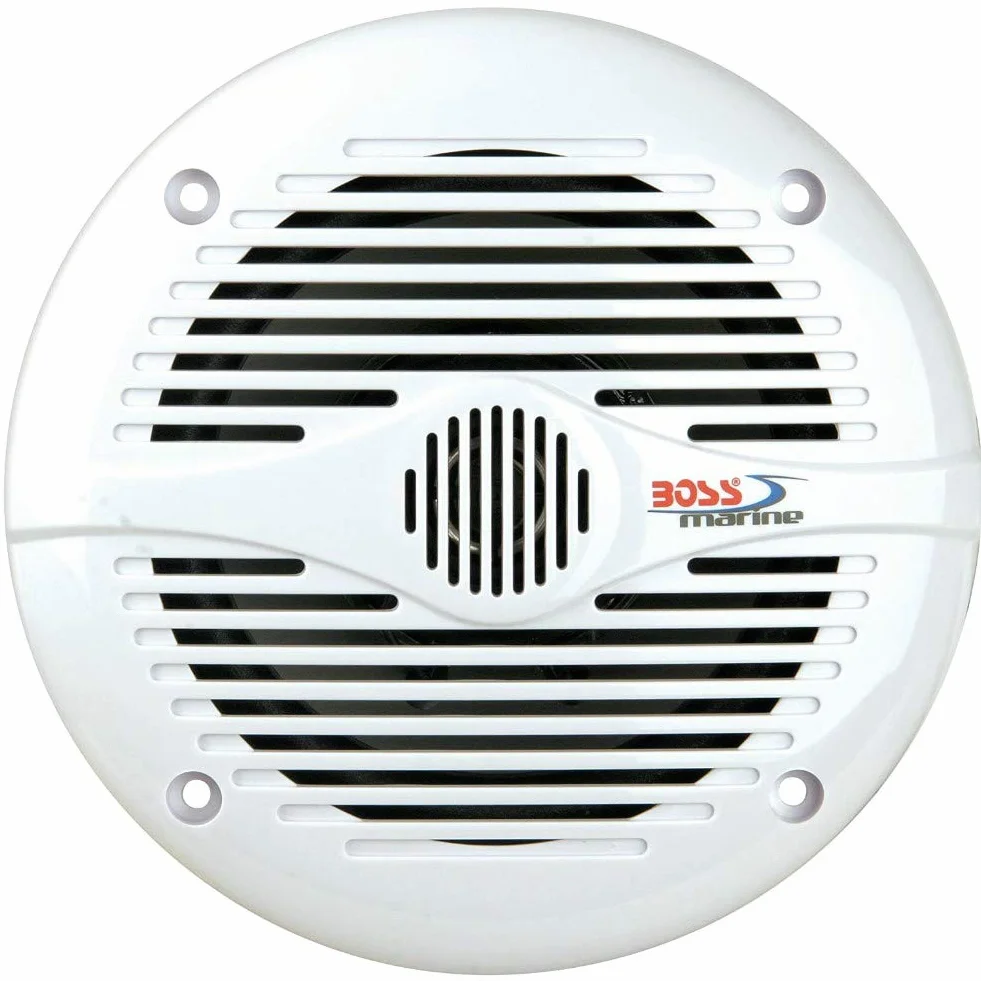 2 altoparlanti marini KIT PER BOSS AUDIO MR60W 2 vie 6,5" 16,50 cm 165 mm 100 watt rms 200 watt max impermeabili mare piscina barca, a coppia + 5 sticker omaggio