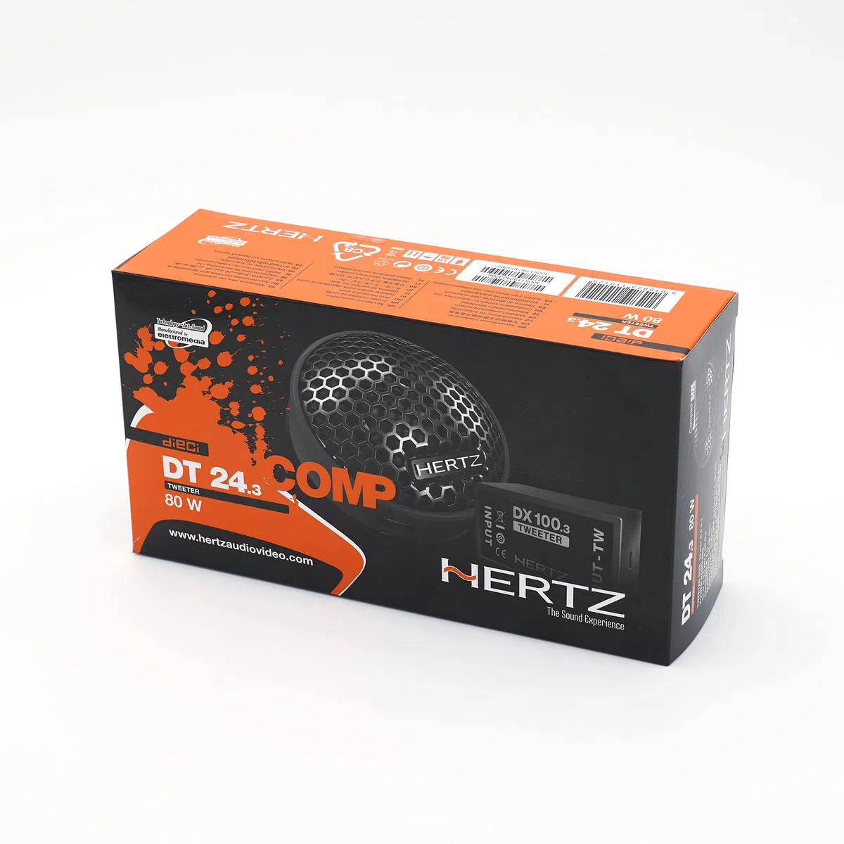 Hertz DT 24.3 - Set tweeter per auto 24mm Neodymium + crossover 80W Peak Power