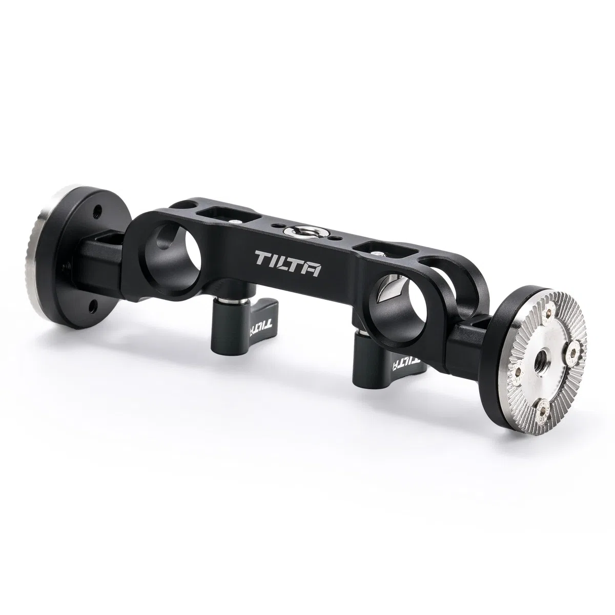 TILTA Adattatore doppia rosetta LWS da 15 mm compatibile con aste LWS da 15 mm con filettatura 3/8 ″-16 con riduttore da 1/4 ″-20 - Nero TA-DRA-15-B