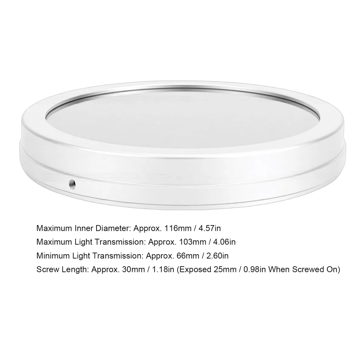 LICAEVEY Filtro Solare per Telescopio, Foglio di Alluminio Rivestito in PET Pellicola di Sicurezza per Telescopio Tappo Filtro Solare Custodia in Alluminio per Obiettivo da 66 a 116 Mm