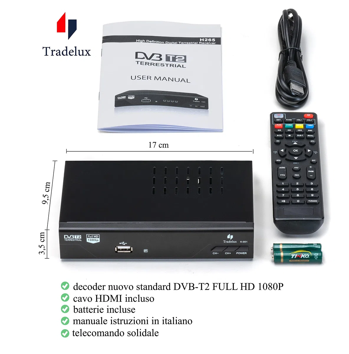 Decoder Dvb T2 Ricevitore Digitale Terrestre 2024 Mpeg 4 Full Hd 1080p Hevc H265 Main 10 10 Bit Lista Canali Numerata Registrazione Usb Telecomando Solidale 2 In 1 Leggete Le informazioni