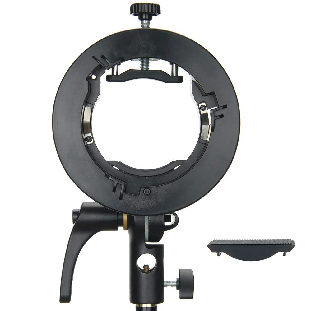 Godox S2 Supporto di Flash S-Tipo con Monte Bowens - Compatibile con Snoot, Softbox, Scatola per Flash di Studio V1, AD200Pro, V860II, TT685, TT350, AD400Pro