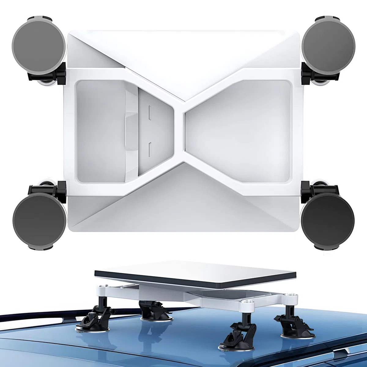 Hugener Starlink Mini Supporto per auto, Mini Starlink Accessori Ventosa per tettuccio apribile Starlink Mini Dish adatto per auto/SUV/RV/barca/camper
