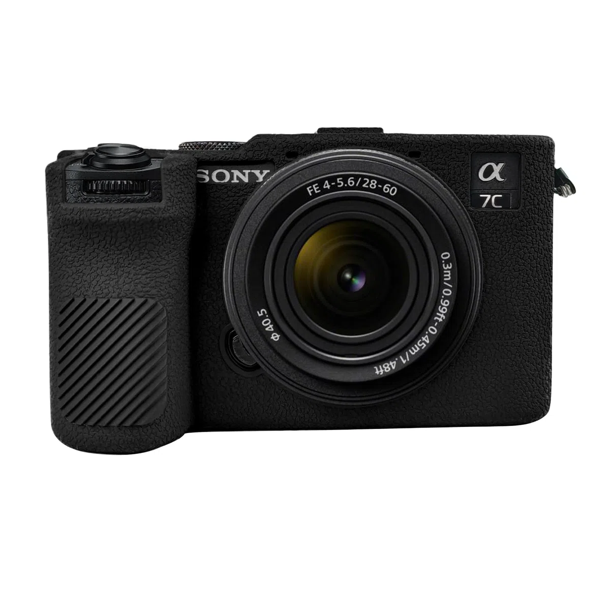 Easy Hood A7C II - Custodia in Silicone per Fotocamera Sony Alpha 7CII A7Cr, Nero, Custodia per Fotocamera