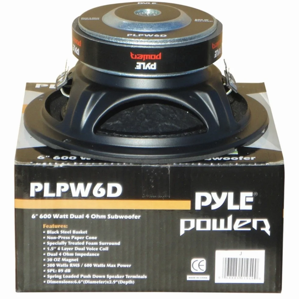 SUBWOOFER PYLE PLPW6D 16,50 CM 6,5" 165 MM
