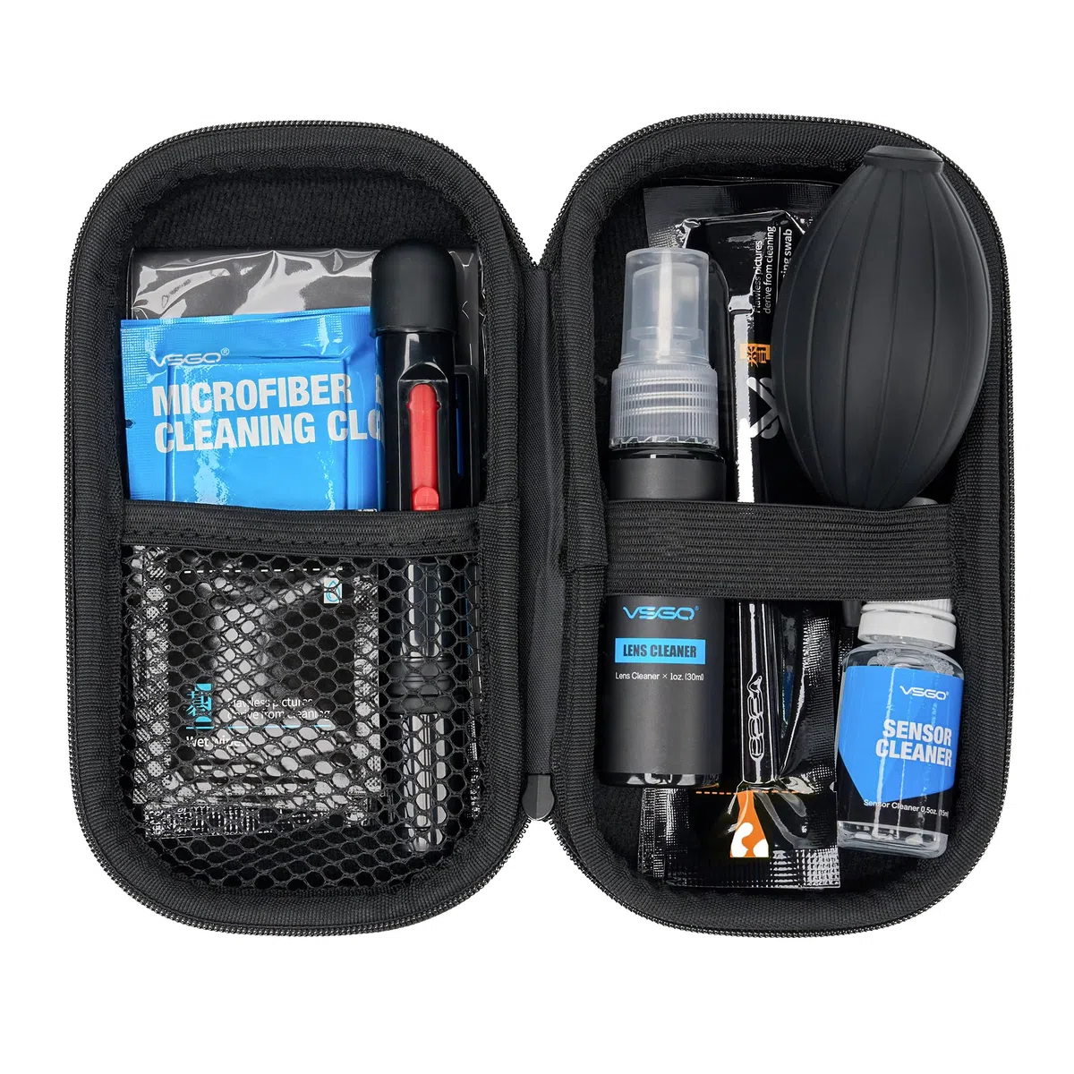 VSGO DKL-20F Travel Cleaning Kit Pro - Set professionale per la pulizia della fotocamera per obiettivi e schermi full frame