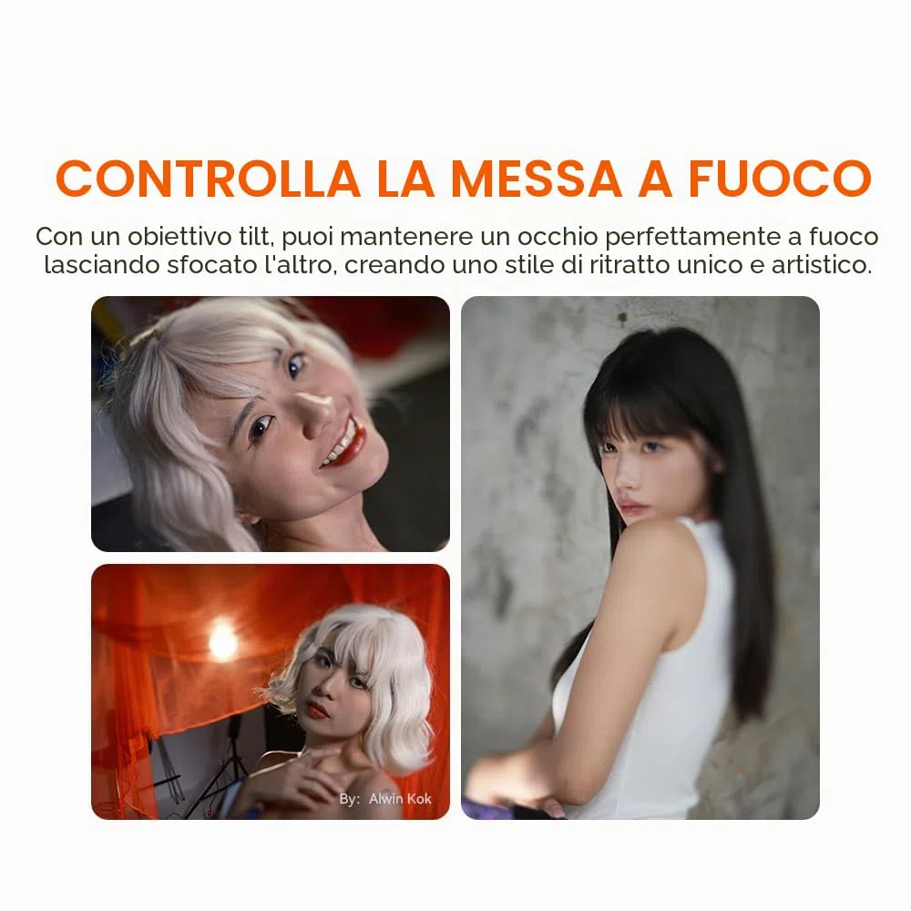 TTartisan Obiettivo F1.4 APS-C Tilt Shift da 35 mm per Canon RF, grande apertura e messa a fuoco manuale, compatibile con fotocamere Canon RF R7, R10, R50, R100, ecc.