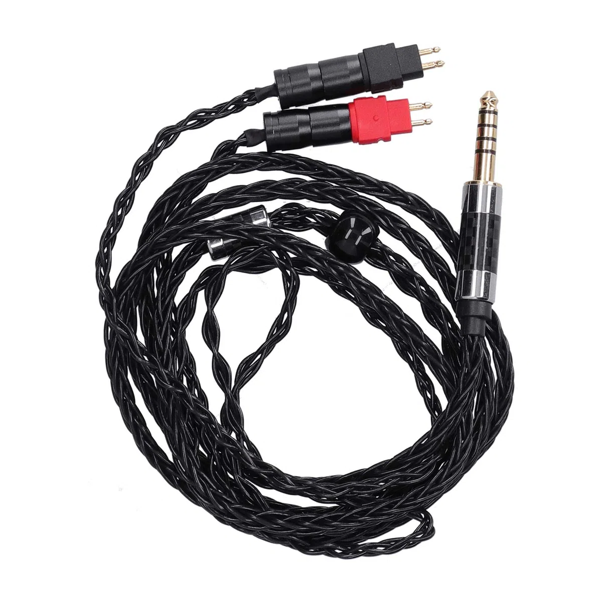 ASHATA Cavo di Ricambio per, Cavo Placcato Argento OCC Bilanciato a Doppio Ago a 8 Core per HD600 HD580(4.4MM Bilanciati)