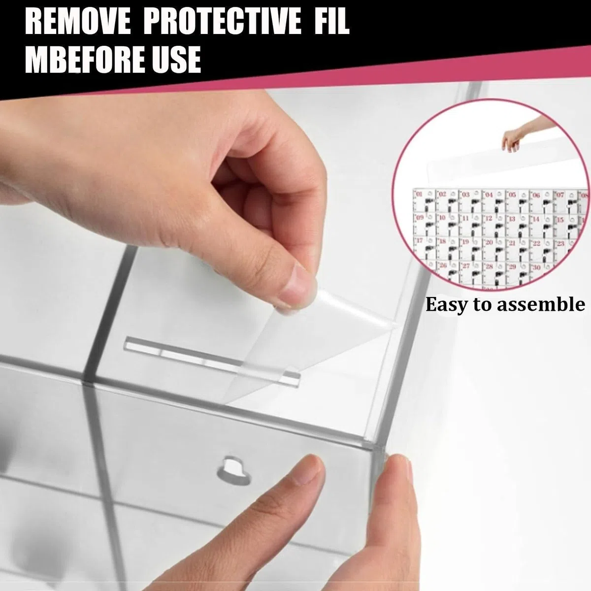 Caja de Almacenamiento para teléfonos móviles Soporte acrílico para teléfonos móviles Caja de Almacenamiento de Escritorio nizador de teléfonos móviles para Montaje en Pared Armario