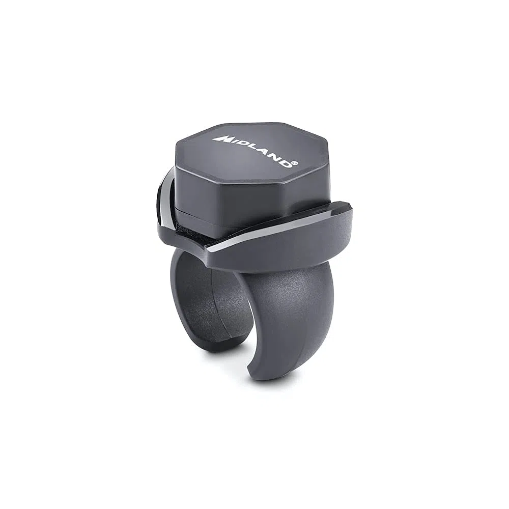 Midland - Pulsante Bluetooth Auto Low Energy con PTT Dual, Kit Vivavoce Bluetooth per Comunicazioni Sicure a Mani Libere - Accessori Auto, Camion, Camper, Fuoristrada - Compatibile con App CBTALK