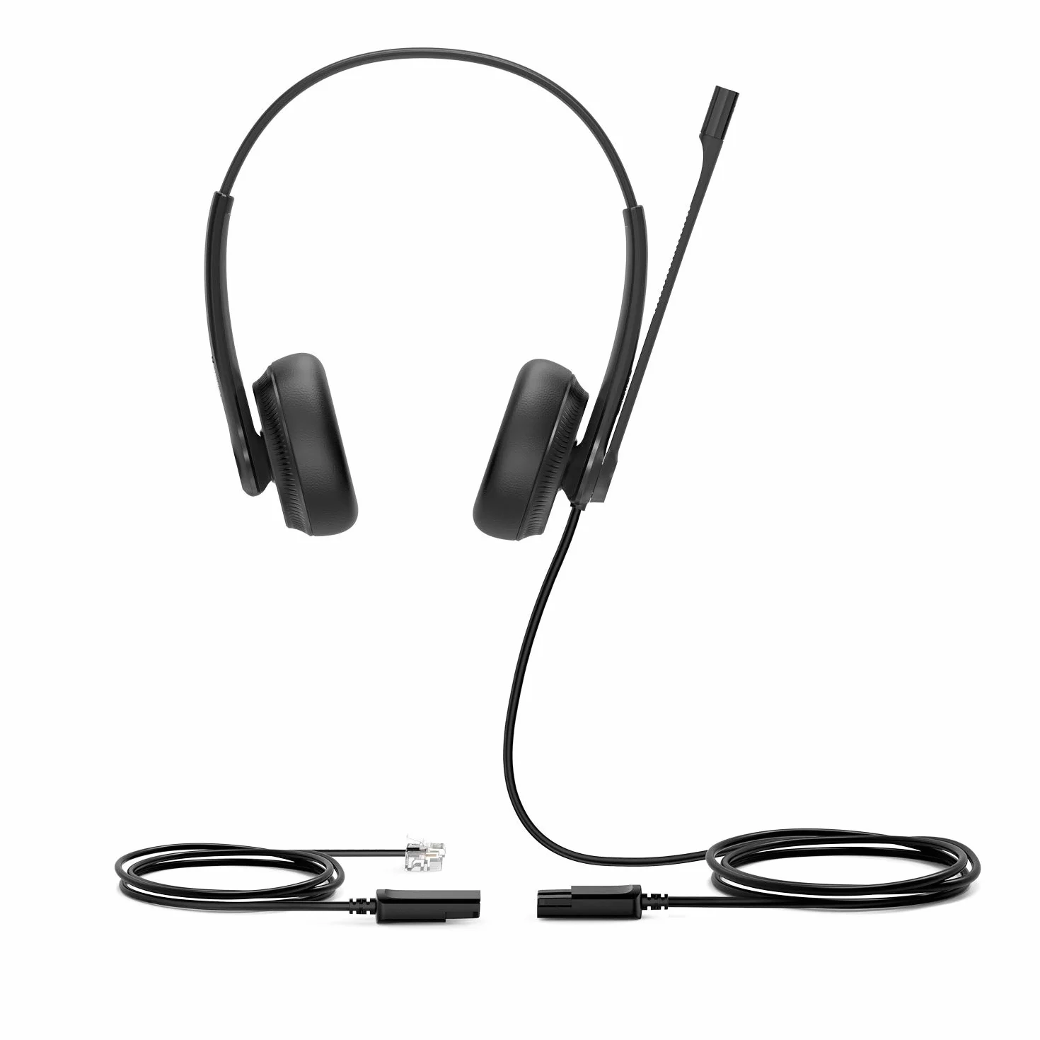 Yealink Headset YHS34 Dual - Due auricolari - con cavo di collegamento RJ
