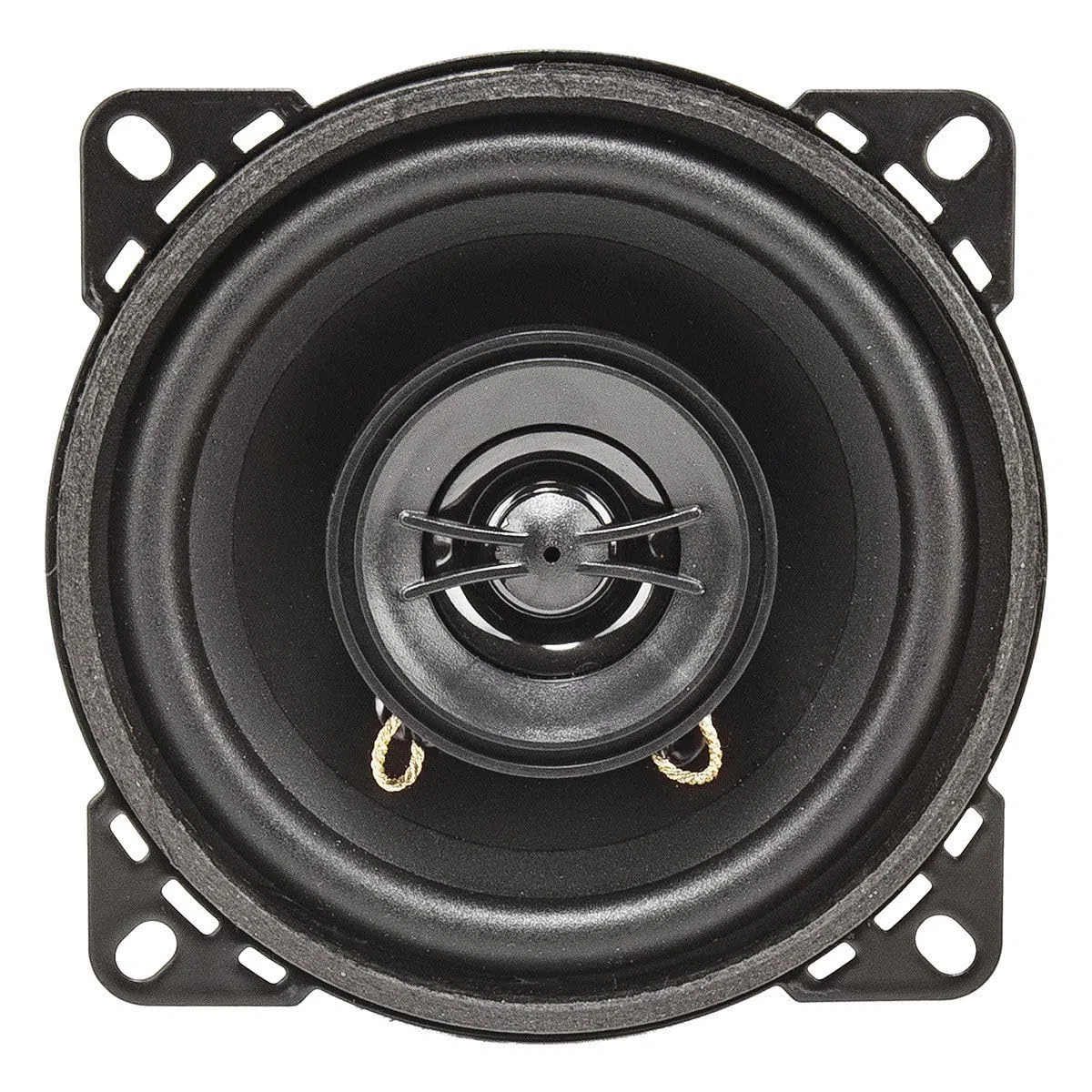 tomzz Audio 4000-010 Set di altoparlanti per montaggio a superficie dal look retrò in contenitore DIN 100 mm Sistema di altoparlanti coassiali a 2 vie 80 Watt