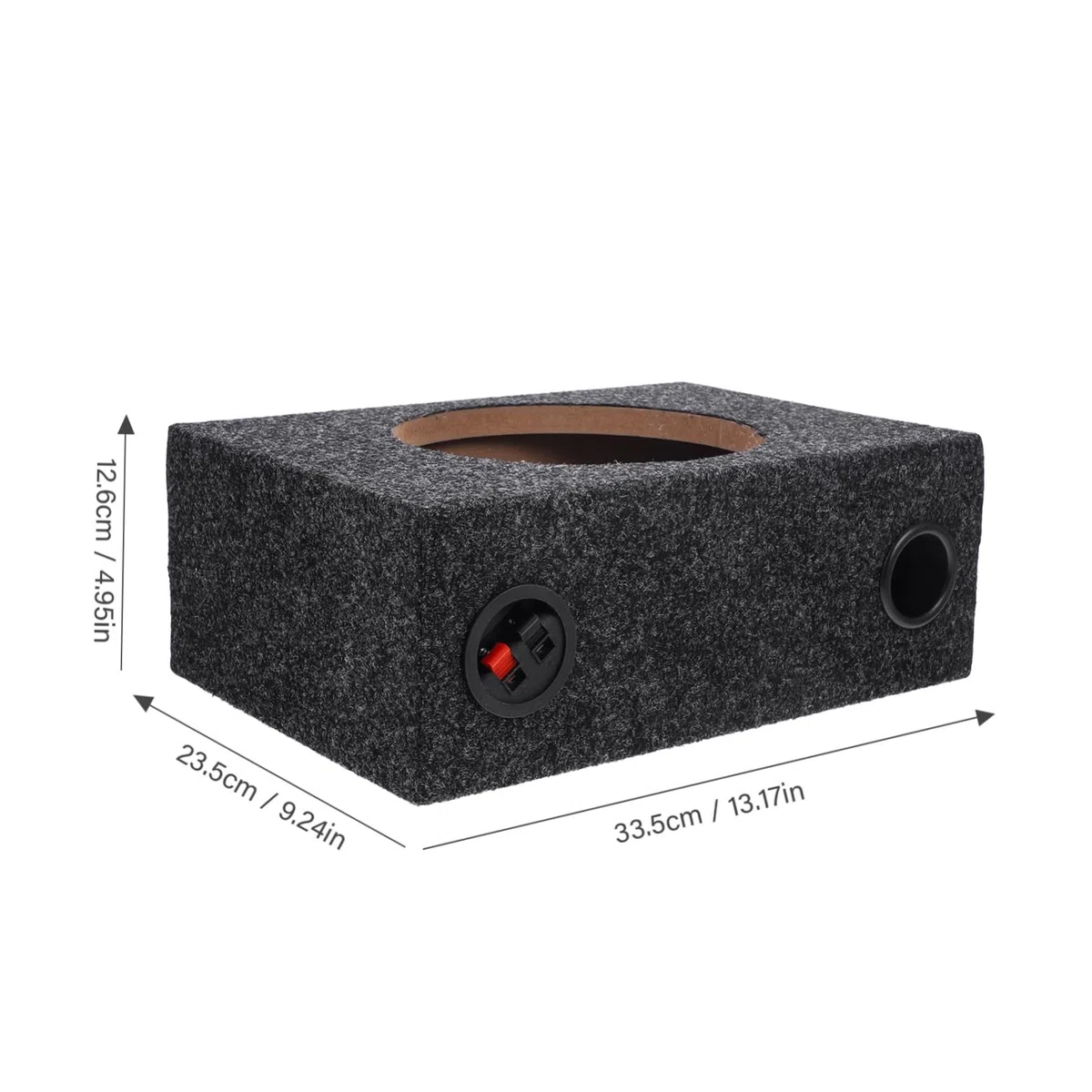 Valiclud Scatola Subwoofer Sigillata Da 8 Pollici Per Auto Con Rivestimento in Moquette Box Per Subwoofer Facile Da Installare Per Appassionati Di Audio Auto Fai Da Te