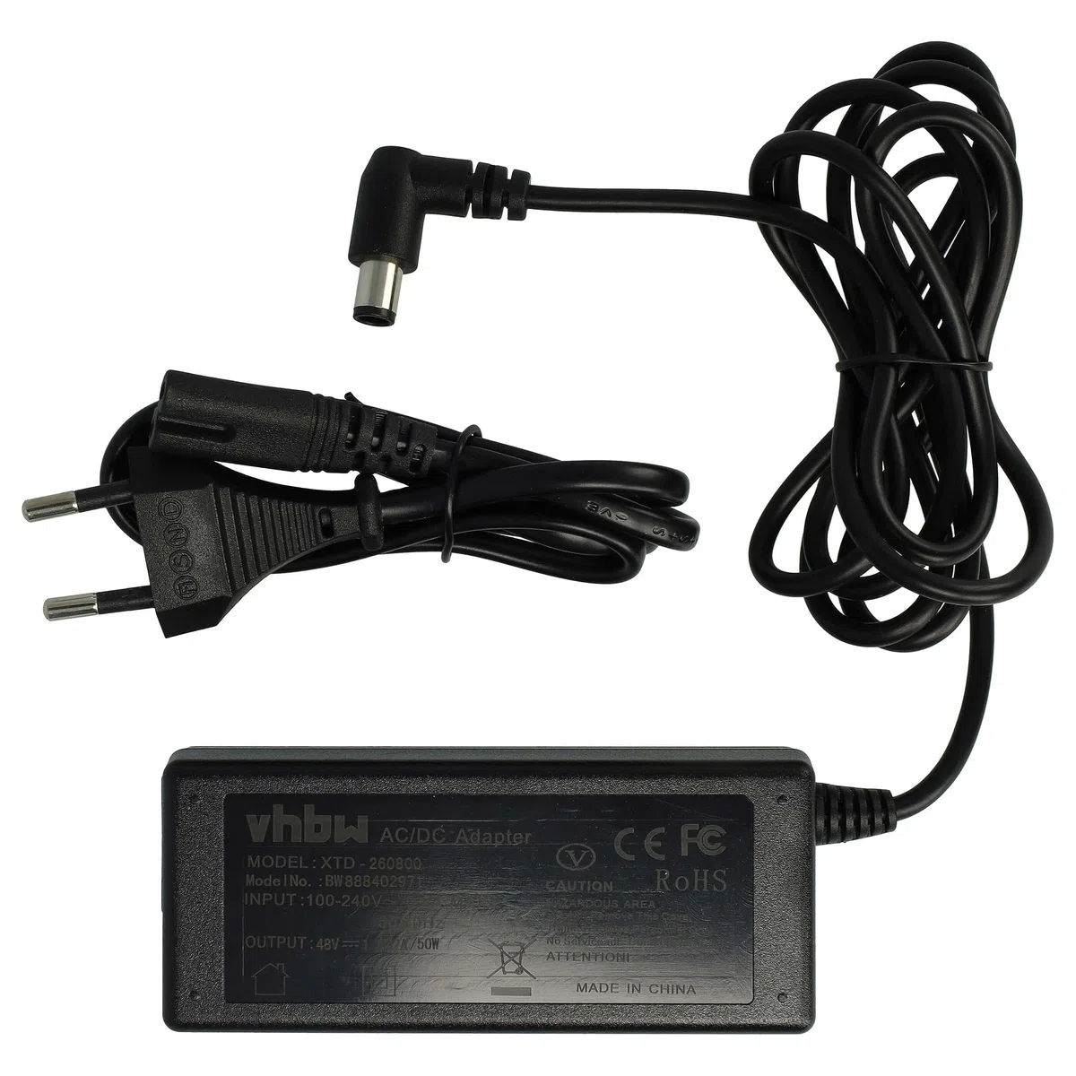 vhbw alimentatore compatibile con Cisco CP 8851-3PCC, CP 89/9000, CP-8841-K9, CP-8851-K9, CP-DX650 UC telefono fisso, telefono di casa
