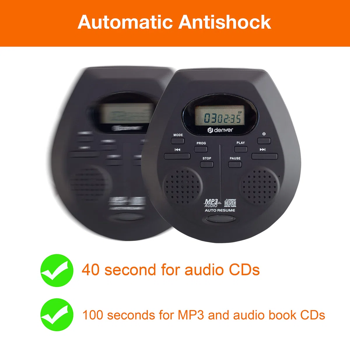 DENVER DMP-395B RADIO PERSONAL DIGITAL