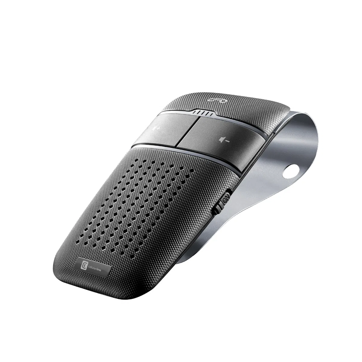 Cellularline - Easy Drive - Vivavoce Bluetooth per Auto con Funzione Dualphone - Talk Time 20h - Recharging Time 2h - Riproduci Suono e Indicazioni GPS dal Tuo Smartphone - Nero