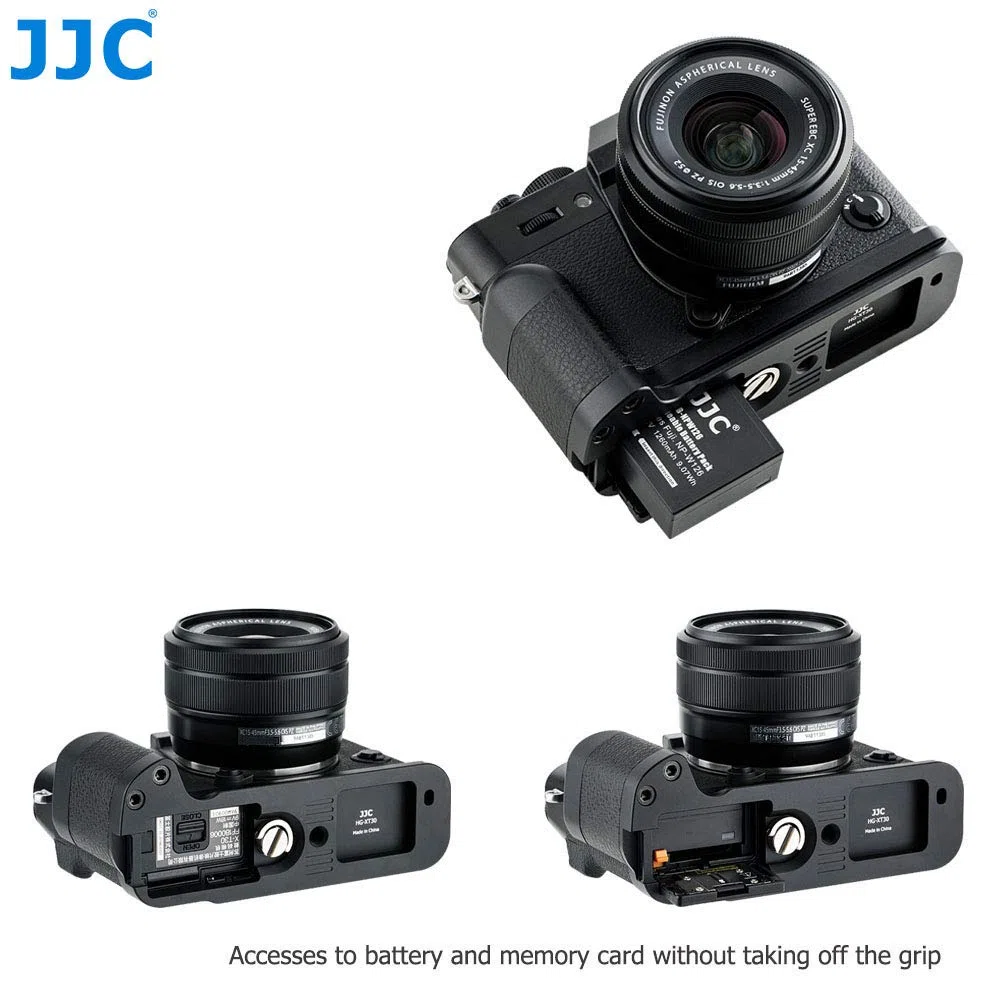 JJC Grip Metallo Impugnatura per Fujifilm Fuji X-T30III X-T30II X-T30 X-T20 X-T10 sostituisce Fujifilm MHG-XT10 Hand Grip