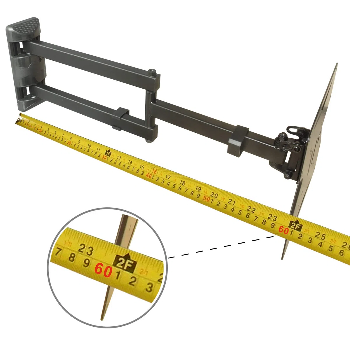 Supporto a parete Supporto TV universale - Inclinazione inclinabile - TV Sospensione a parete per LCD 3D HD LED - 15-55 pollici - VESA 75 100 200x100 200x100 200 nero Modello: S89B