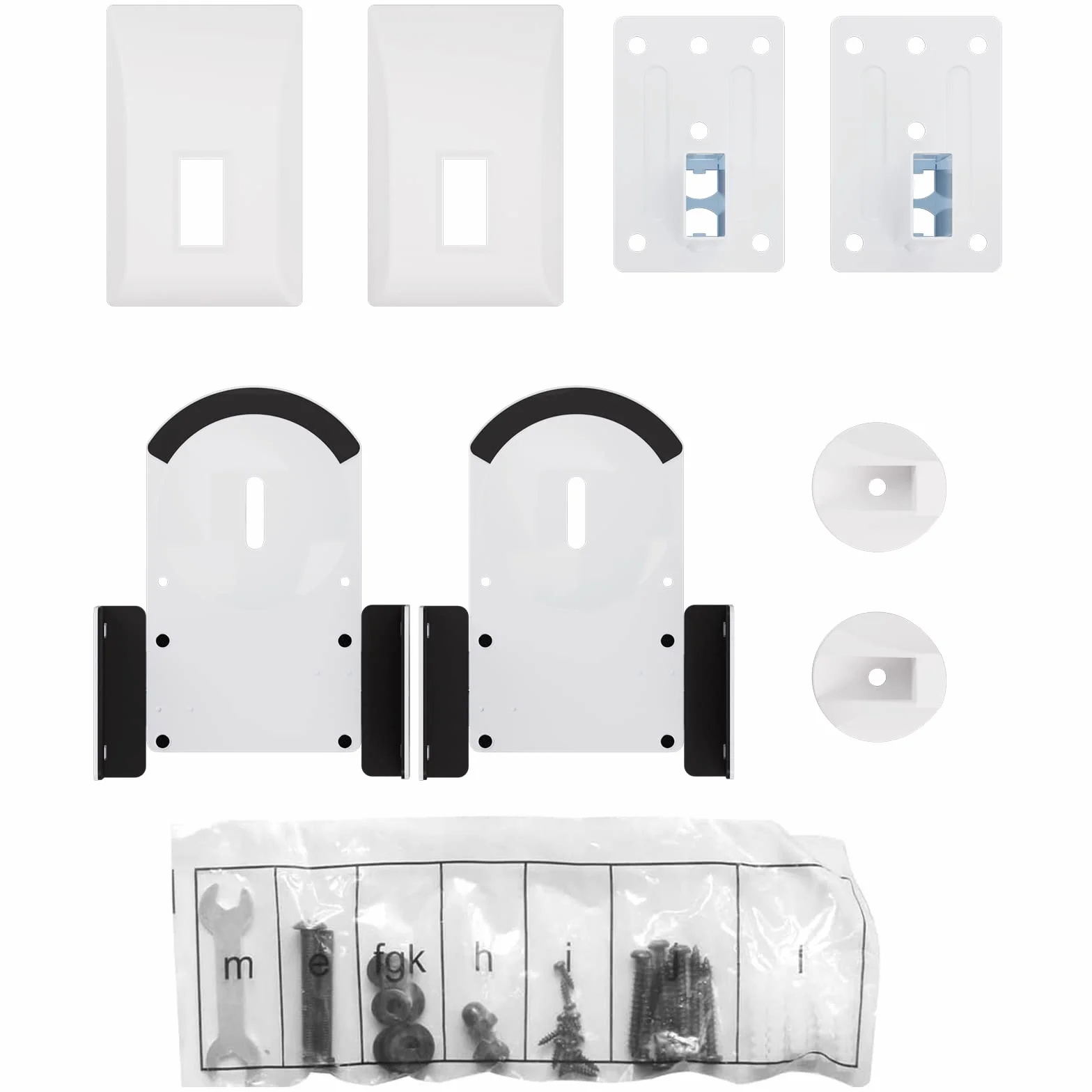 Suptek 2 supporti universali per altoparlanti Bose/Edifier/Hivi/JBL/Sony, 25 kg di carico, inclinazione e rotazione - SPM201 W
