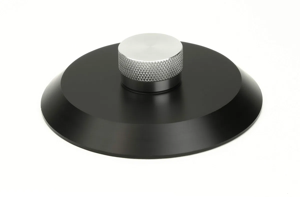 Dynavox VC80 morsetto per dischi vinilici in alluminio, nero