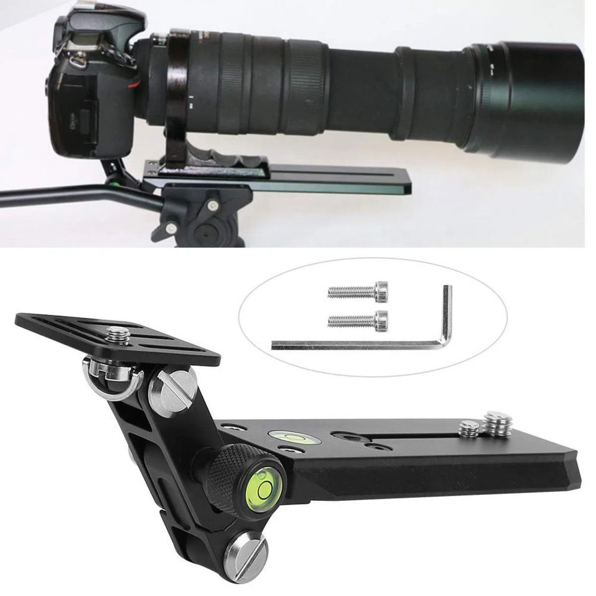 Piastra a sgancio rapido per teleobiettivo zoom Kit di montaggio per teleobiettivo zoom con messa a fuoco lunga, supporto per fotocamera