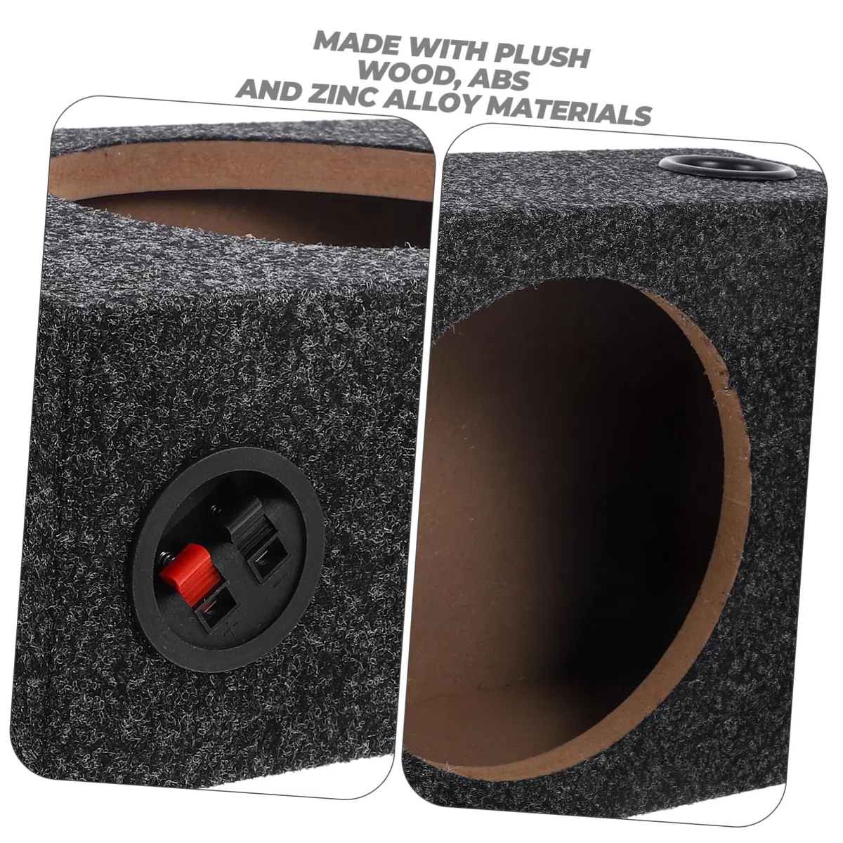 Ciieeo Box Subwoofer per Auto Moquette 8 Pollici, Cassa Vuota per Subwoofer Compatibile Vari Modelli, Accessorio Audio Fai da Te per Migliorare Bassi e Prestazioni Impianto Car Audio