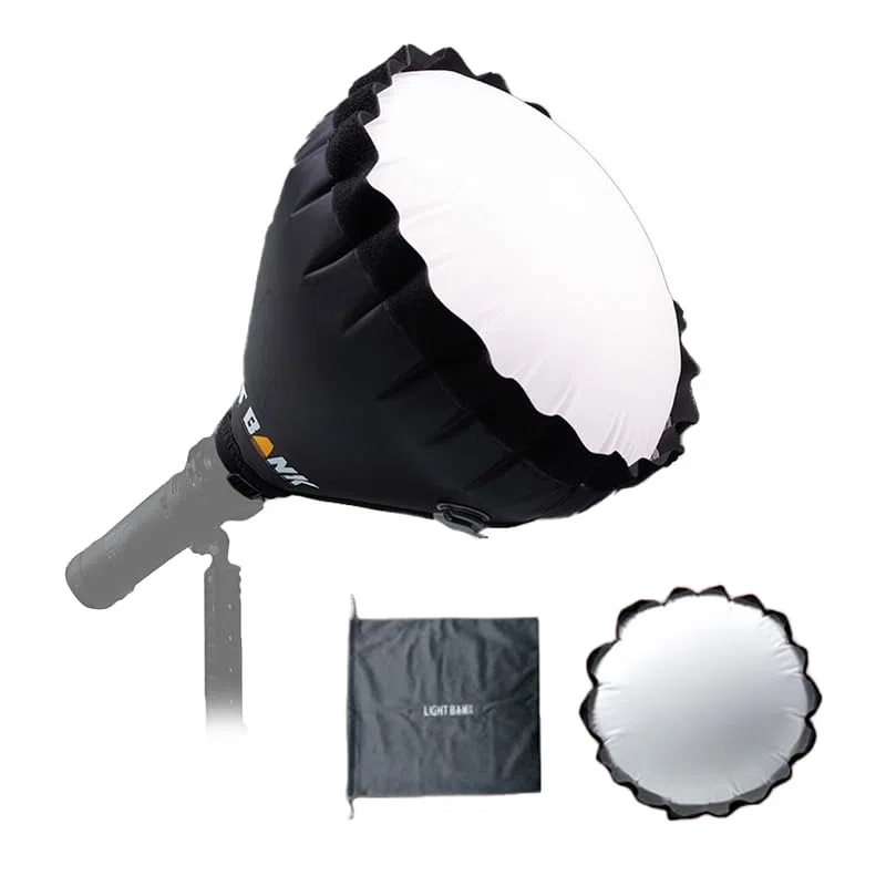 Flynoodle Air Dome 40 Mini Softbox gonfiabile, Soft Light Box per 8-10 cm, copertura standard Bowens, supporto COB video, portatile, pieghevole, per fotografia/video/streaming live