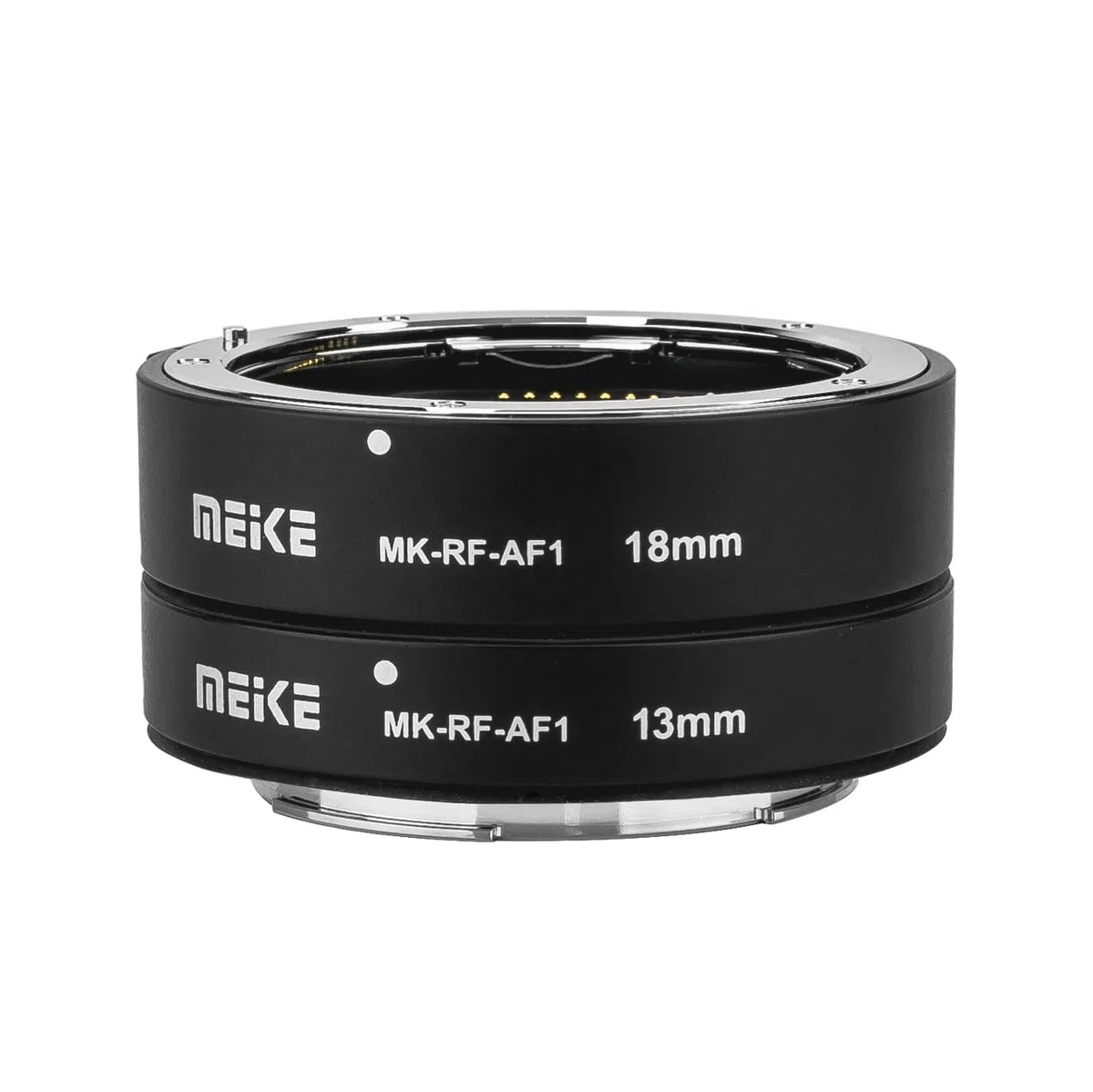 Meike MK-RF-AF1 - Kit di tubi di prolunga macro per autofocus in metallo, 13 mm + 18 mm, per fotocamere con montaggio RF, serie EOS-R, EOS-RP