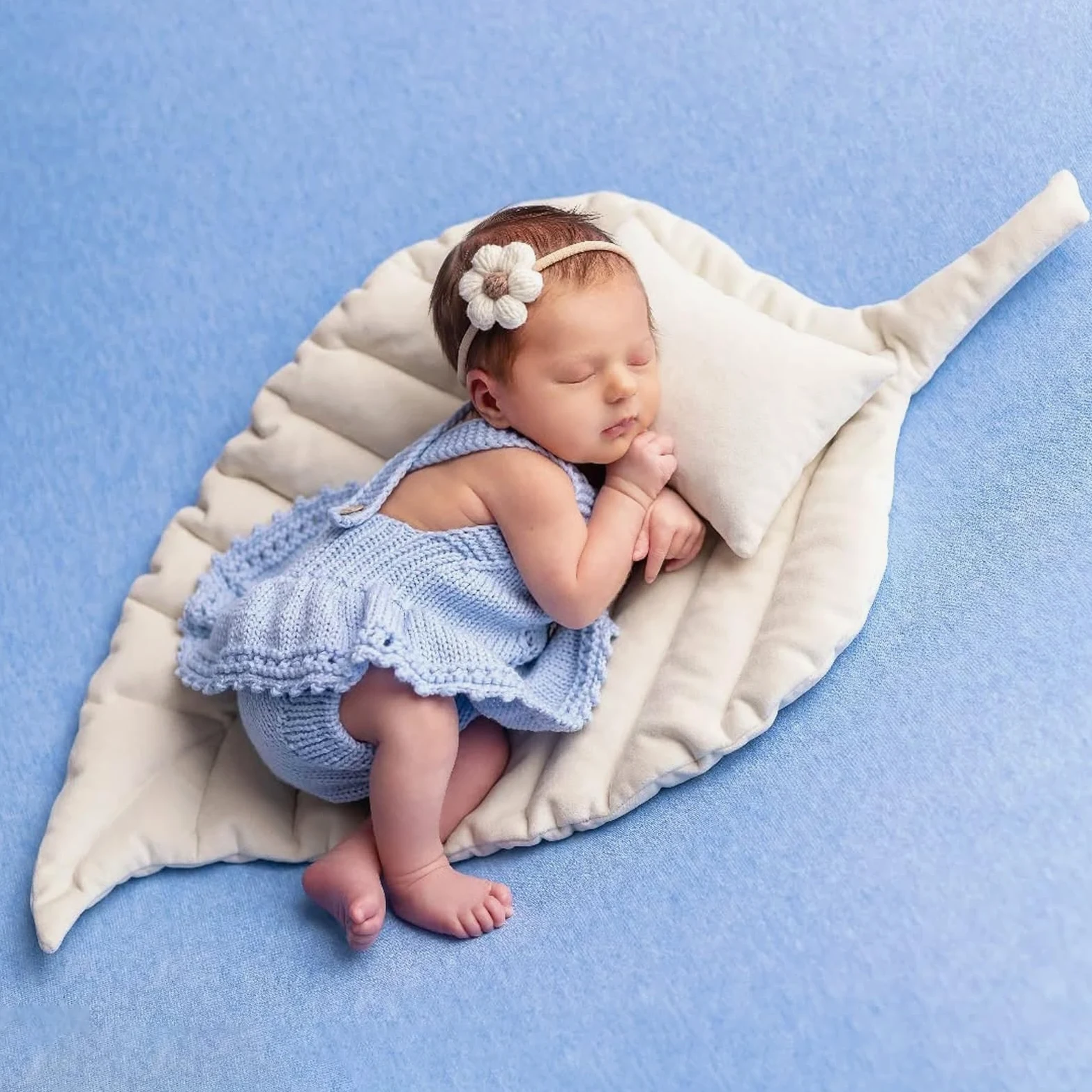 Neonati Fotografia Puntelli Cuscino Foglia Set Bambino Servizio Fotografico Posing Foglie Cuscini, Crawling Cotone Cameretta Tappeto, Tappetino Per Studio Fotografico Accessori