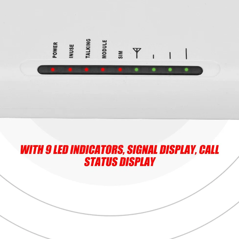 Bewinner Adattatore del Telefono Wireless, Terminale Wireless Gateway gsm con Rilevamento di Ingresso DTMF Standard, Adattatore Telefonico Internet