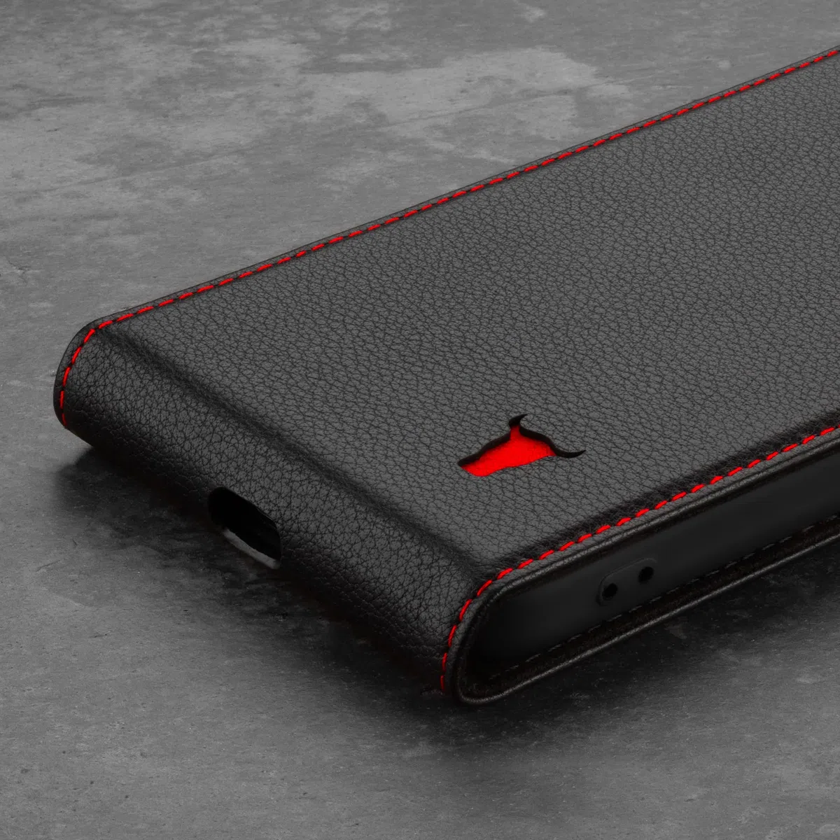 TORRO Custodia Flip Compatibile con iPhone 12 e iPhone 12 Pro – Caso Ribaltabile Verticale in Vera Pelle di Qualità con [MagSafe Compatibile] [Cornice Durabile] (Nero)
