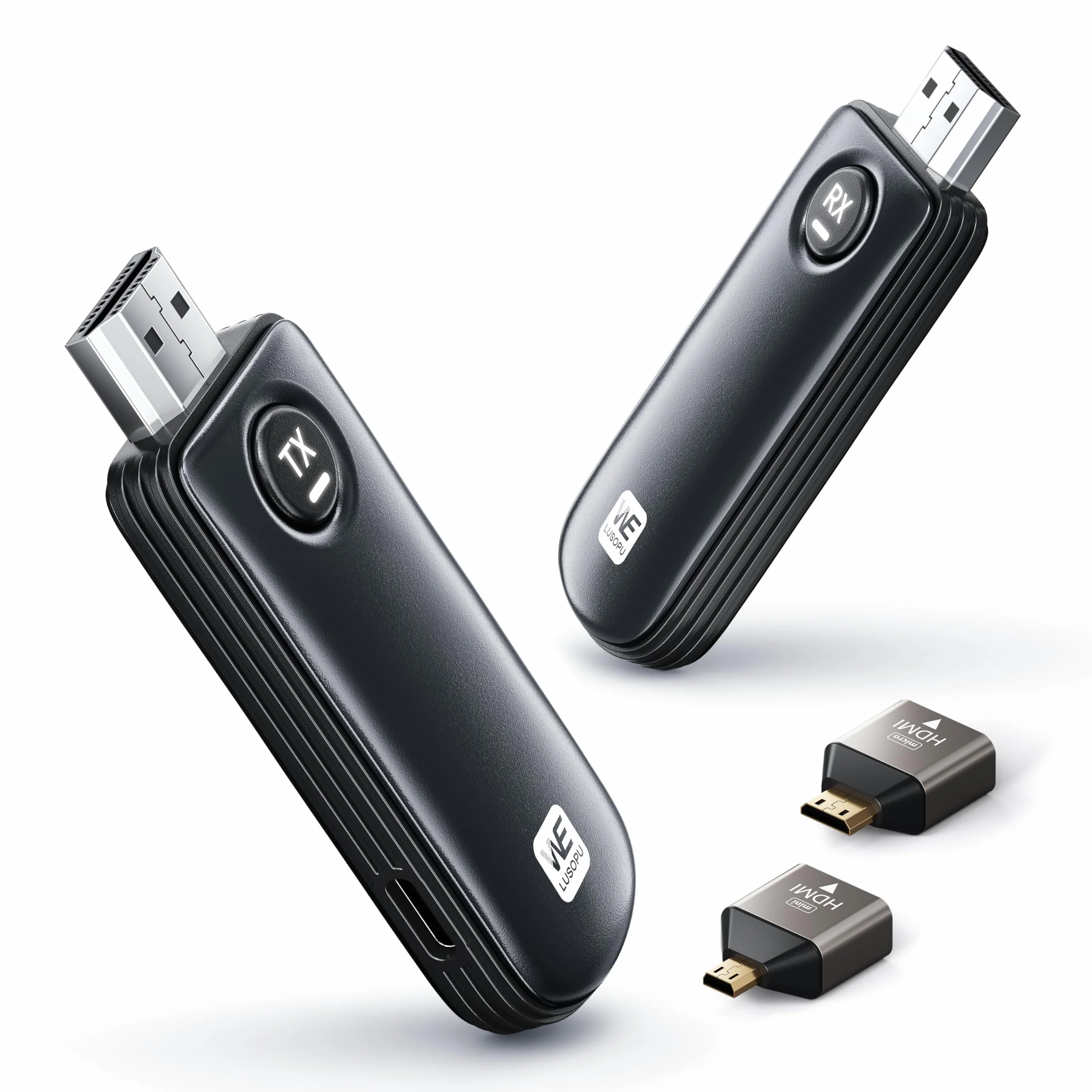 2026 Trasmettitore e ricevitore HDMI senza fili, Decodifica 4K Uscita 1080P, 2.4/5G Stabile Trasmissione, Supporta WIreless Streaming Video/Audio/File da Laptop, PC a Monitor/HDTV/Proiettore - 50M